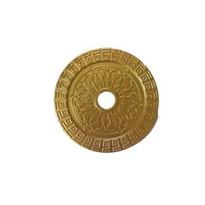 Чиния Кръгла Цветна, Дебела - Жълта